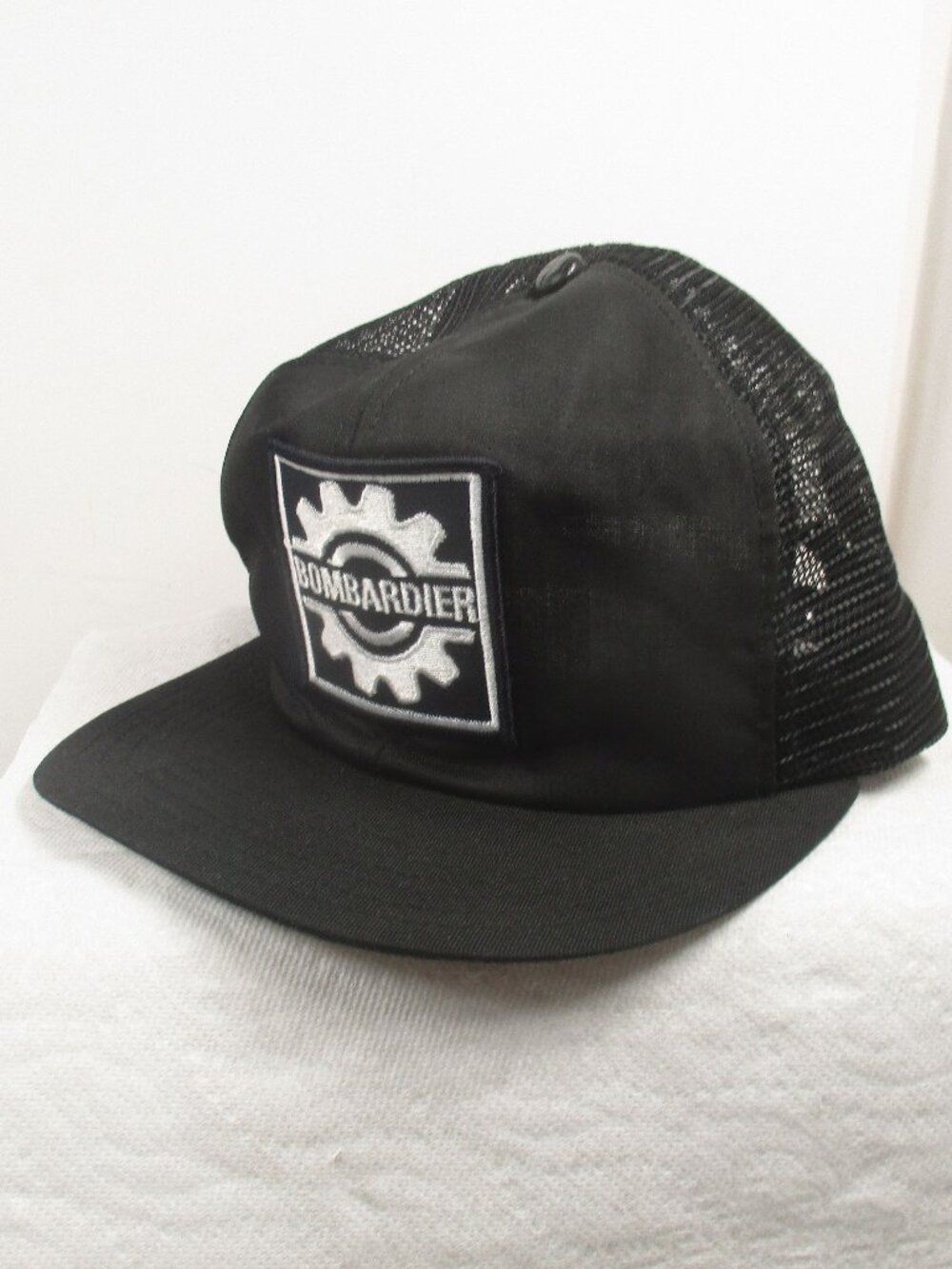 Vintage 1970's Ski Doo Trucker Snapback Mesh Hat Patch Bombardier Gear Patch Cap